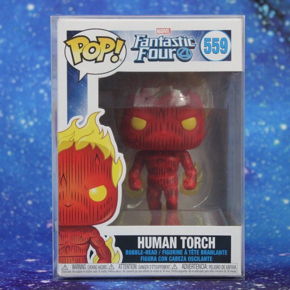 Funko POP! Marvel Fantastic Four Human Torch #559 - Picture 1 of 6